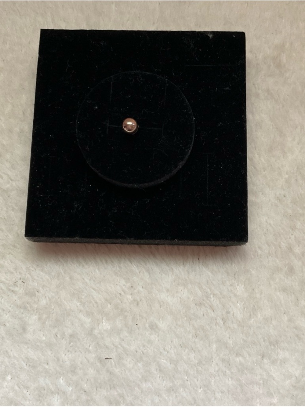 Minimal Rose Gold Stud Earring - Single
